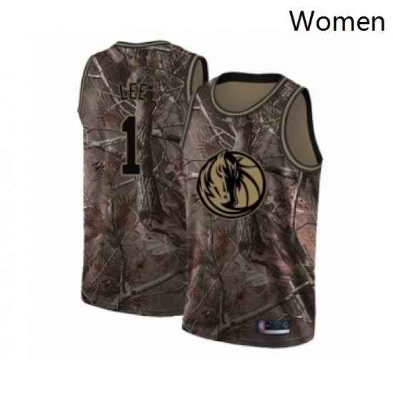 Womens Dallas Mavericks 1 Courtney Lee Swingman Camo Realtree Collection Basketball Jersey